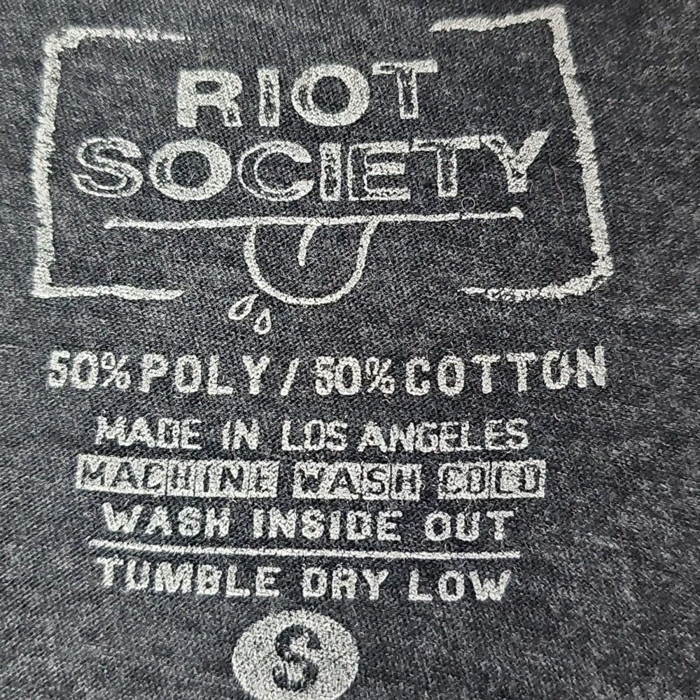 Riot Society "Party Animals" Sleeveless Graphic T-Shirt Black Women's Size Small - Picture 3 of 5